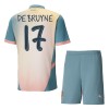 Maillot de Supporter Manchester City De Bruyne 17 Quatrième 2024-25 Pour Enfant